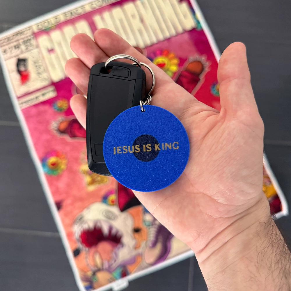 JESUS IS KING | Keychain